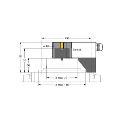 Turck Aufbauset BTS-DSU35-Z03 6900231 | Montagezubehör für Schwenkantriebe | Distanzplatte 30mm | Distanzring 20mm