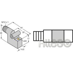 Turck Magnetfeldsensor DC,pnp,no BIM-IKT-AP6X-H1141