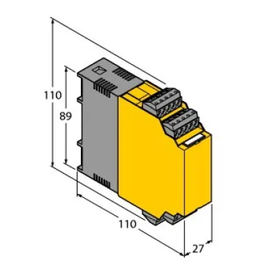 TURCK Messumformer-Speisetrenner IM33-11EX-HI | 1-kanalig | Ex-HART | 0/4-20 mA | ATEX Zone 2 | galvanische Trennung