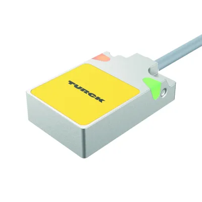 Turck Induktiver Näherungsschalter BI5-Q08-AP6X2/S34 | PNP Sensor | 5mm | Quader | Metall | DC 10-30V | Kabel