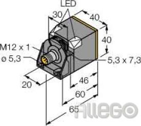 Turck Sensor induktiv Uprox sn=50mm 250H Ni50UCK40AP6X2H1141