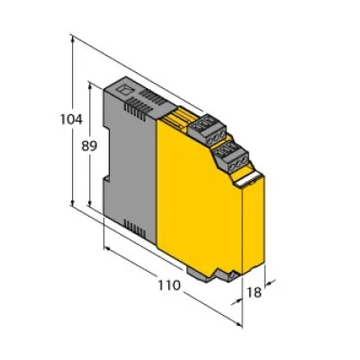 Turck Trennschaltverstärker IM1-121EX-R | 1-kanalig | 20-250V AC / 20-125V DC | 2 Relaisausgänge | SIL2 | ATEX | 18mm