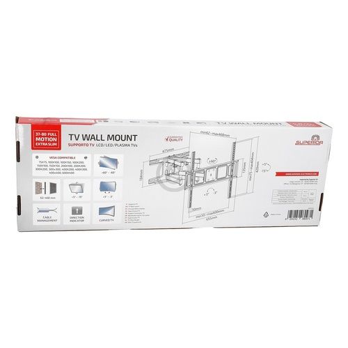 Bild: TV-Wandhalter schwenkbar 37-80 zoll Superior SUPSTV011
