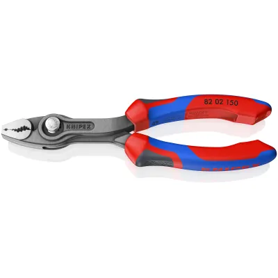 KNIPEX Wasserpumpenzange TwinGrip 82 02 150 | Kombizange | 150 mm | Front- & Seitengreifer | 3-fach verstellbar