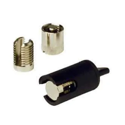 Krüger Abzweigklemme B667980 | Mantel-Abzweigklemme 2 Adern 10-25mm² | Messing vernickelt | isoliert | 5 Stück