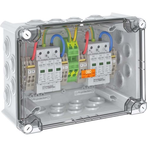 Bild: Bettermann VG-CPV1000K 22 2x2 PV-String, 20kA. Überspannungsableiter