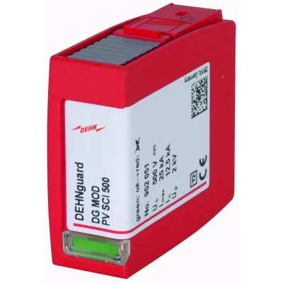 DEHN Überspannungsableiter DG MOD PV SCI 500 | 952051 | Typ 2 Schutzmodul | 500V DC | 12,5kA | 1TE | optische Anzeige