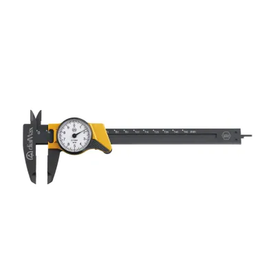 Wiha Uhrmessschieber 4112108 | Messuhr 0,1 mm | 150 mm Länge | ESD-sicher | stoßgeschützt | High-Tech-Kunststoff