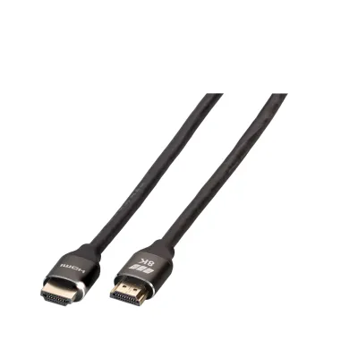 EFB Elektronik Ultra HighSpeed HDMI Kabel K5440HQSW.2 | 8K 60Hz | 4K 120Hz | 48 Gbit/s | eARC | HDR | 2m | schwarz