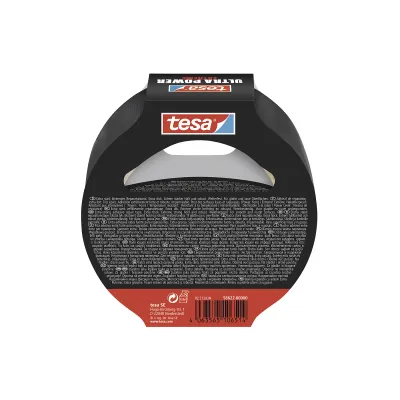 tesa Reparaturband Ultra Power Extreme 56622 | extra stark | 10m x 50mm | UV-beständig | wasserfest | schwarz