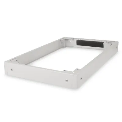 DIGITUS Sockel Netzwerkschrank DN-19 PLINTH-6/10-N1 | 600x1000 mm | 100 mm Höhe | 1200 kg | Kabelmanagement | RAL 7035