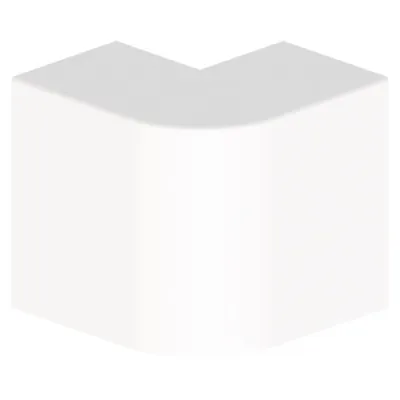 Unex Außeneck 31283-02 | Rohrabdeckung 90° für Split-Klimaanlagen | 60x100 mm | PVC | aufrastbar | weiß RAL 9010