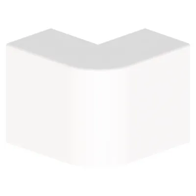 Unex Außeneck 31271-02 | Leitungskanal Außenecke 45x75 mm | PVC | 90° Winkel | aufrastbar | weiß RAL9010