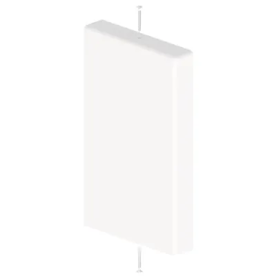 Unex Endkappe 31383-02 | Endstück 60x100 mm U24X | Kunststoff PVC | zum Anschrauben | RAL 9010 Weiß | IP4X