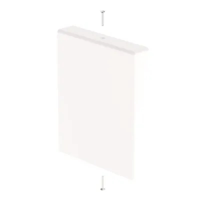 Unex Endstück 31382-02 | Endstück für Leitungsführungskanal 60x75 mm | PVC | zum Anschrauben | reinweiß RAL9010