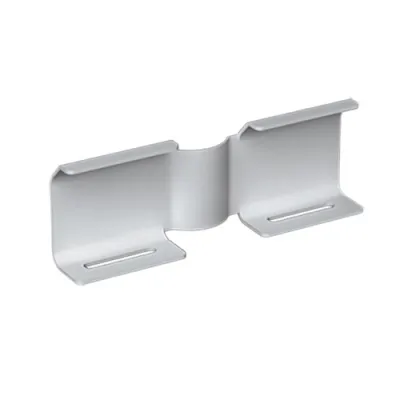 UNEX Winkelverbinder 66844 | Gelenkst stück horizontal Kabelrinne | 60 mm Breite | PVC grau RAL7035 | isolierend