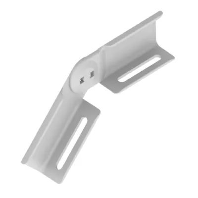 UNEX Vertikales Gelenkstück 66813 | Kabelrinnen Verbinder vertikal | 60 mm Höhe | lichtgrau RAL 7035 | PVC