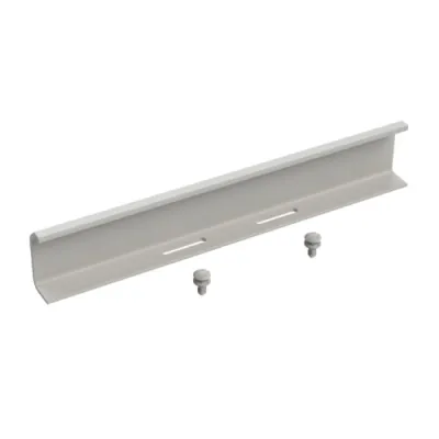 Unex Stoßstellenverbinder 66824 | Kabelrinne Verbindung | 60 mm Höhe | 350 mm Länge | PVC | lichtgrau RAL7035