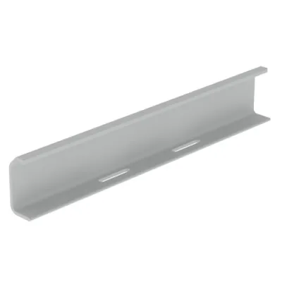 UNEX Stoßstellenverbinder 66835 | Kabelrinne Verbinder | 100 mm | ohne Bolzen | PVC | RAL 7035 grau