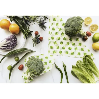 Nuts Bienenwachstücher Set BW20 | 5-teilig | Wiederverwendbar | Bio Baumwolle | Nachhaltig