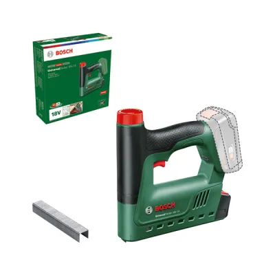 Bosch Akku-Tacker UniversalTacker 18V-14 | 06032A7000 | 18V Solo | für Nägel & Klammern | ohne Akku | grün