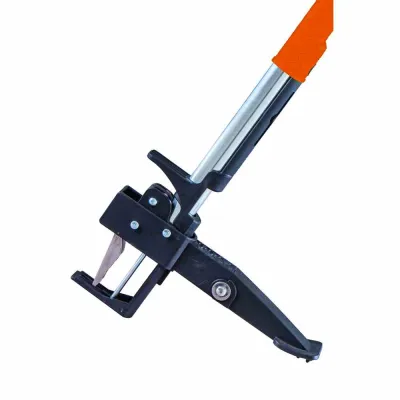 Siena Garden Unkrautstecher H24275 | 100 cm lang | rückenschonend | rutschfeste Griffe | schwarz-orange