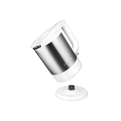 Unold Wasserkocher 18010 | Blitzkocher | 1,5 l | 2200 W | Edelstahl | kabellos | Kalkfilter | Trockengehschutz | Weiß
