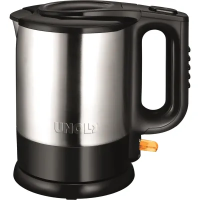 Unold Wasserkocher 18015 Blitzkocher | 1,5 Liter | 2200 W | Edelstahl | schnurlos | Kalkfilter | schwarz