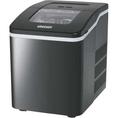 Unold Eiswürfelbereiter Freeze 48935 | 1,6 l Wassertank | 60 Eiswürfel/Stunde | Reinigungsfunktion | BPA-frei | schwarz