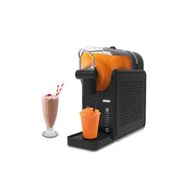 Unold Slush-Eismaschine Stella 48949 | Slushie Maker | Kompressor | 2,5 l | 5 Programme | Frozen Drinks | schwarz