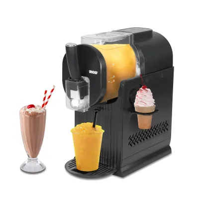 Unold 2in1 Slush- & Softeismaschine Sofia 48965 | 1,5L Kompressor | 5 Programme | Schwarz | 150W | Eis Maker Zuhause