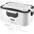 Bild: Unold Elektrische Lunchbox 58850 | 1,5 L Edelstahl | Speisen erwärmen | 35 W | Löffel & Gabel | Weiß/Grau