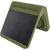Bild: UNOLD Tischventilator 86516 Solarventilator Camping | Akku 5000mAh | 5 Stufen | LED | Timer | USB & Solar | 20 cm grün