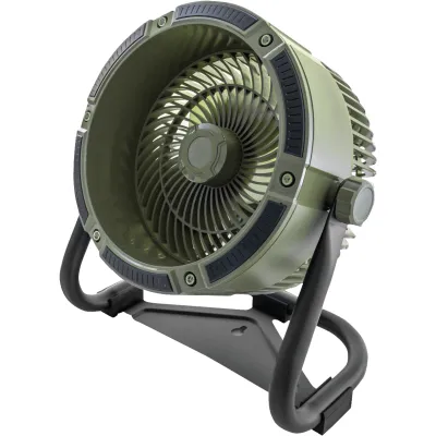 UNOLD Akku-Tischventilator 86656 | Outdoor & Indoor | 4 Stufen | 6000 mAh Akku | 12h Laufzeit | 18,5cm | mit Licht