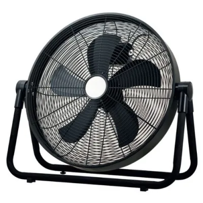 UNOLD Bodenventilator Windmaschine 86735 | 65W | Ø 50 cm | 3 Stufen | Black Steel | Metall | schwarz