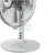 Bild: Unold Tischventilator 86810 Silverline | Oszillation | 2 Stufen | Neigungswinkel verstellbar | 25 cm | 25W | Weiß/Silber
