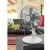 Bild: Unold Tischventilator 86810 Silverline | Oszillation | 2 Stufen | Neigungswinkel verstellbar | 25 cm | 25W | Weiß/Silber