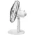 Bild: Unold Tischventilator 86815 Silverline | Ø 30 cm | 3 Stufen | Oszillation | verstellbar | 40W | weiß/silber