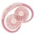 Bild: UNOLD Nackenventilator Breezy 86694 | Akku | 3 Stufen | flexibler Schwanenhals | LED | USB-Ladekabel | rosa