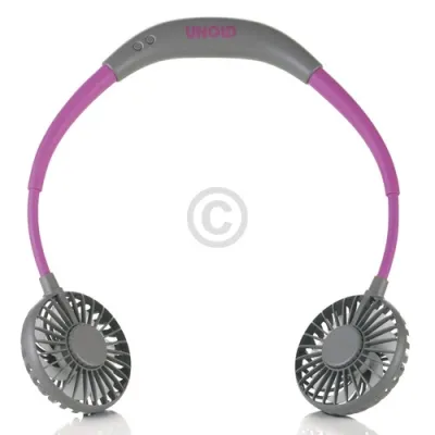 UNOLD Nackenventilator Breezy 86699 | Tragbar mit Akku & USB-Ladekabel | 3 Stufen | Flexibler Schwanenhals | violett
