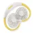 Bild: UNOLD Nackenventilator Breezy 86690 | Akku 2000 mAh | 3 Geschwindigkeiten | flexibler Schwanenhals | LED | gelb