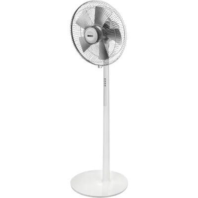 Unold Standventilator 86820 Silverline 40 cm | oszillierend | 3 Stufen | verstellbar | Kunststoff | Weiß/Silber