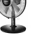 Bild: Unold Tischventilator 86817 Silverline Black | 25 cm Ø | 2 Stufen | Oszillation | neigbar | 25W | schwarz-silber