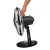 Bild: Unold Tischventilator 86817 Silverline Black | 25 cm Ø | 2 Stufen | Oszillation | neigbar | 25W | schwarz-silber