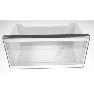 Unterkorb-Abdeckung für Kühlschrank Vestel 42168628 weiß-grau, getönt