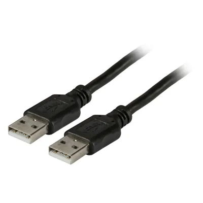 EFB USB2.0 Anschlusskabel K5253SW.1,8 | USB-A auf USB-A Stecker | 1,8m | Kupfer | Schwarz