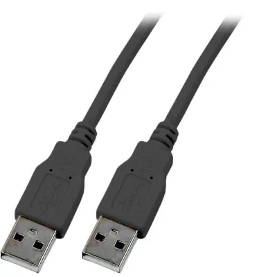 EFB USB 2.0 Anschlusskabel K5253SW.5 | USB-A Stecker auf USB-A Stecker | 5m | geschirmt | schwarz