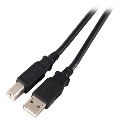 EFB USB 2.0 Kabel K5255.3 | 3m | USB-A auf USB-B Stecker | High-Speed 480 Mbit/s | geschirmt | grau