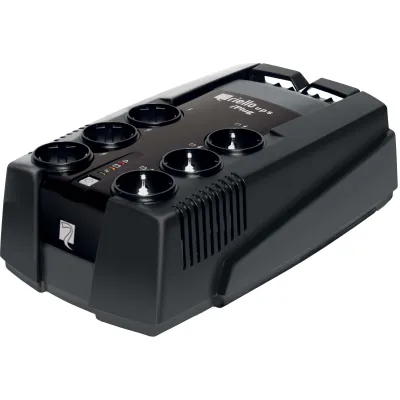 Riello USV-Anlage iPlug 800VA IPG 800 | Offline USV Standgerät | 480W | 6x Schuko & 2x IEC | USB | Shutdown-Software