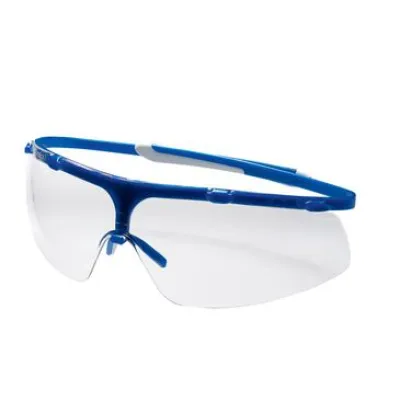 Uvex Schutzbrille super g 9172265 | leichte Sicherheitsbrille HC-AF kratzfest | navy blau | unisex Kunststoff